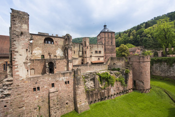 Fototapeta na wymiar View into the Hirschgraben at Heidelberg Castle_Heidelberg, Baden Wuerttemberg, Germany
