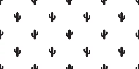 Foto op Canvas cactus seamless pattern vector flower summer plant garden Desert botanica isolated background repeat wallpaper © CNuisin