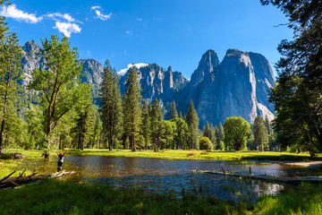 Beautiful landscape in Yosemite National Park, California, USA