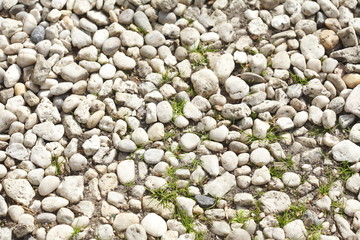 Kieselsteinchen als Bodenbelag