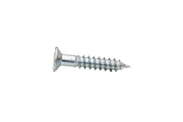 Close-up on screws, metal screws, iron screws, wood screws