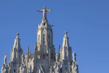 Architektur, religiöse Gebäude, Tempel des Heiligen Herzens von Enric Sagnier und Villavecchia. Tibidabo - Collserola-Park. Barcelona © joan_bautista