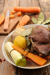 beef stew and carrot