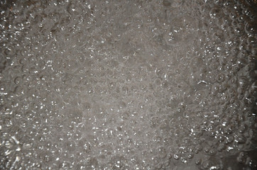 texture transparent bubbles of boiling water
