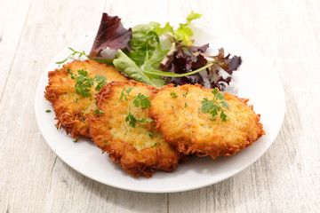 fried potato galette