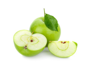 apple green isolated on white background