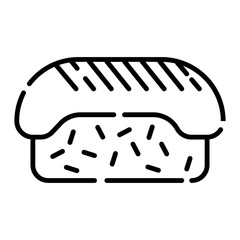sushi icon vector