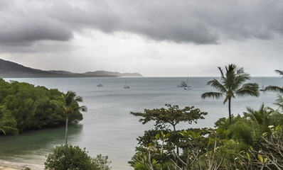 Obraz premium Australian Coast near Portland Road, close to Cape Weymouth, inside Great Barrier Reff, Queensland,Australia