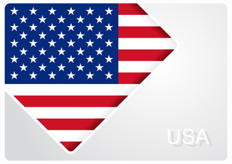 American flag design background. Vector illustration.