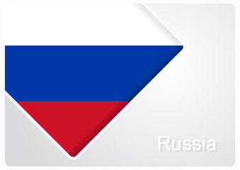 Russian flag design background. Vector illustration.