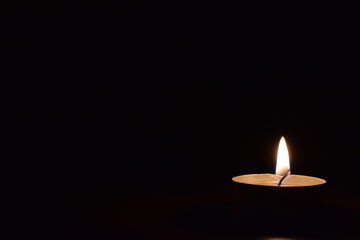  Candle black background