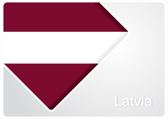 Latvian flag design background. Vector illustration.