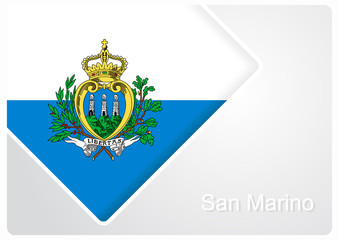 San Marino flag design background. Vector illustration.