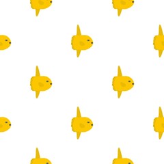 Small yellow fish pattern seamless for any design vector illustration