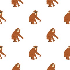 Dusky leaf monkey pattern seamless for any design vector illustration