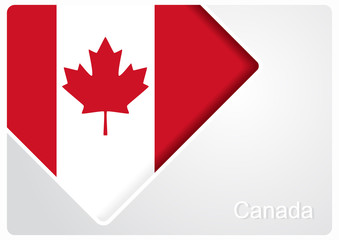 Fototapeta na wymiar Canadian flag design background. Vector illustration.