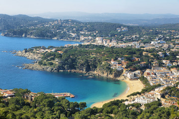 Fototapeta na wymiar Seascape mediterranean sea in Costa Brava in Catalonia,Spain.