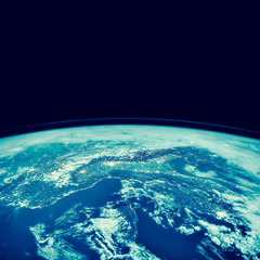 Earth from Space. Best Internet Concept of global business from concepts series. Elements of this image furnished by NASA. 3D illustration