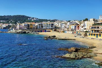 Fototapeta premium palafrugell fishing village at catalonia, spain