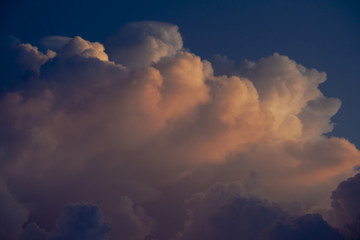 A large cloud of sunshine from the sun, With the stormy winds that are coming up big time.