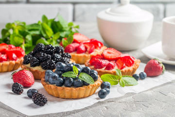 Fresh homemade berrie tarts