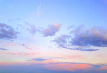 Beautiful blue sky with clouds