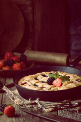 Traditional berry pie