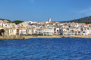 Fototapeta na wymiar palafrugell fishing village at catalonia, spain