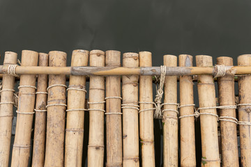 Bamboo brown old waterfront.