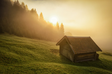 Nebel am Wagenbrüchsee