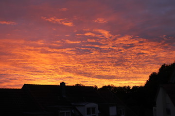 Abendrot &uuml;ber Ellwangen