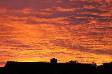 Abendrot &uuml;ber Ellwangen