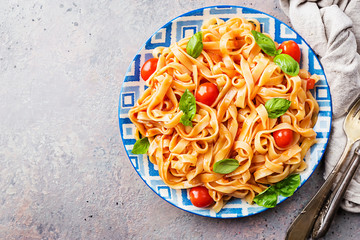 Pasta Fettuccine with tomato sauce
