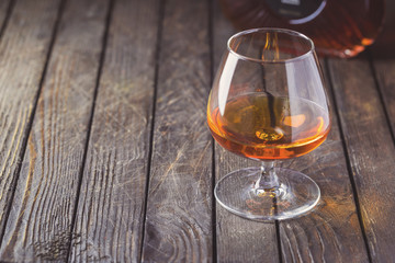 Glasse of brandy or cognac