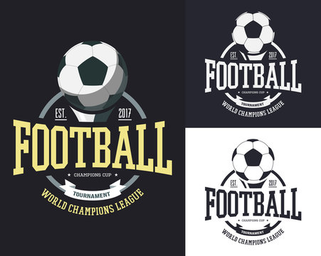 Ball for soccer or football for team t-shirt