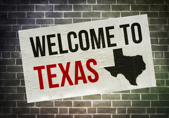 Fototapeta na wymiar Welcome to Texas - poster concept