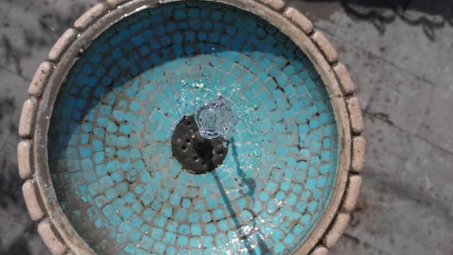 A beautiful mosaic fountain view from the top