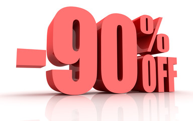 90 Percent Discount