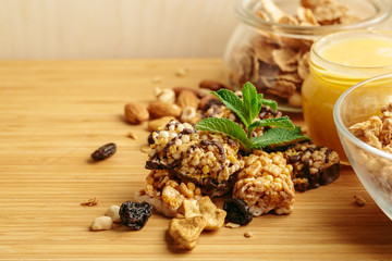 Healthy breakfast on the table