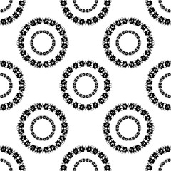 Geometric seamless pattern. Circles