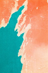 Old torn posters grunge creased crumpled paper texture background ripped backdrop surface space for text