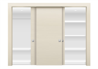 Naklejka premium Sliding door wardrobe