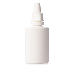 Nasal spray for nose on white background isolation