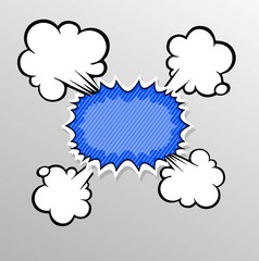 Comic explosive background