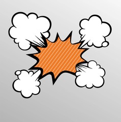 Comic explosive background