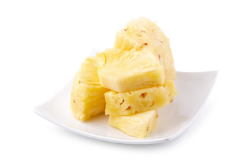 Pineapple Sliced isolated on a white background