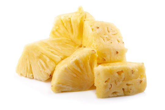 Pineapple Sliced isolated on a white background