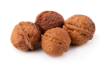 Dry Walnut isolated on a white background