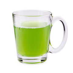 Lemon juice splashing isolated on a white background