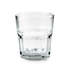Empty glass isolated on a white background